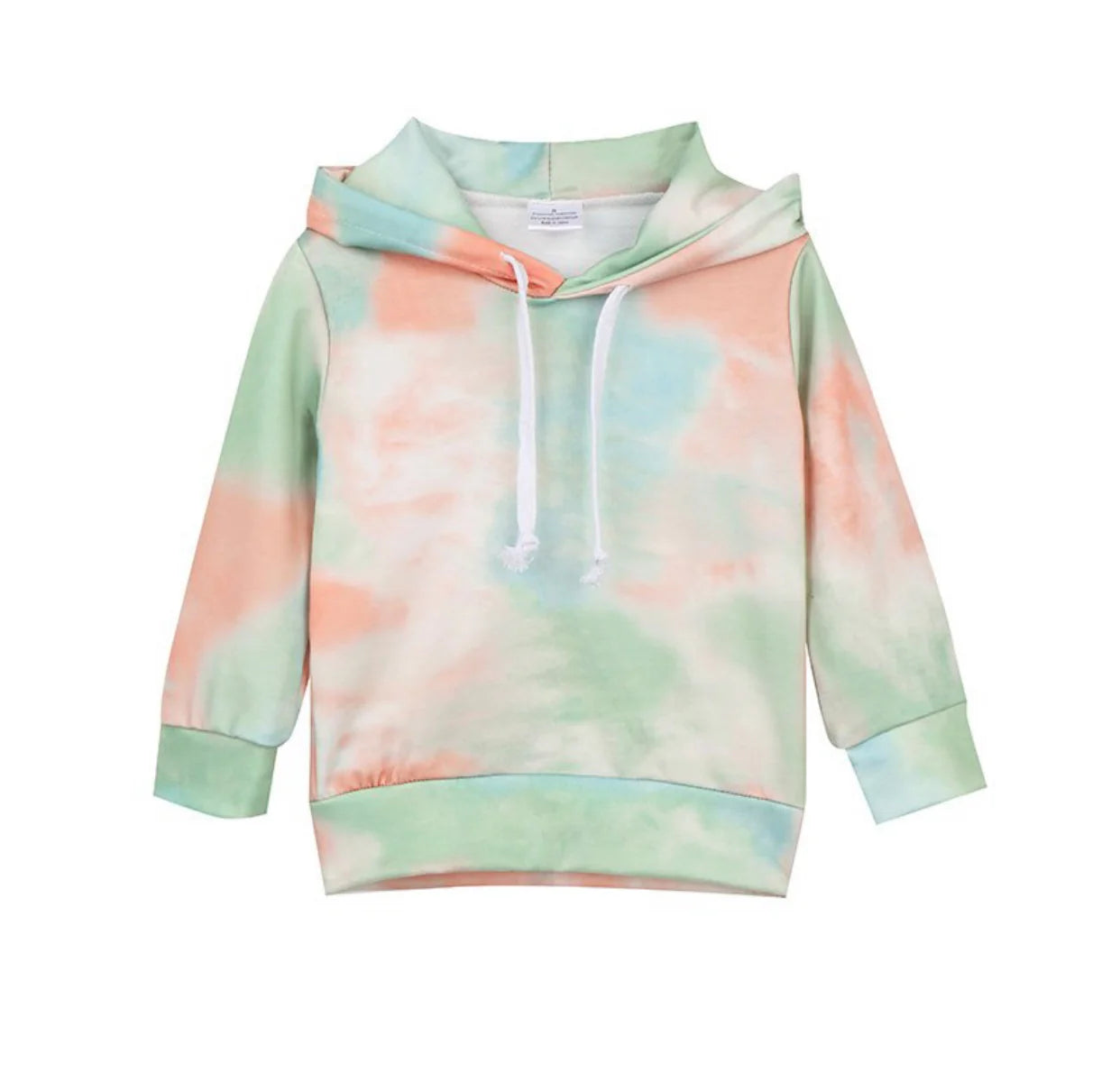 Coral & Green Hoodie