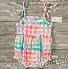 Pete & Lucy Summertime Gingham Bubble