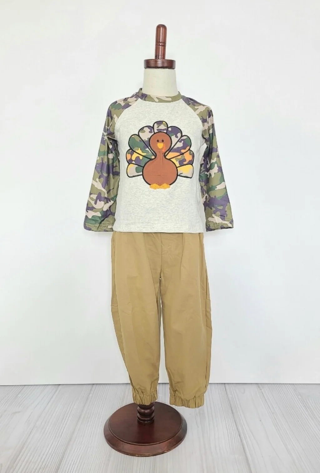 Clover Cottage Boy's Camo Turkey Outfit