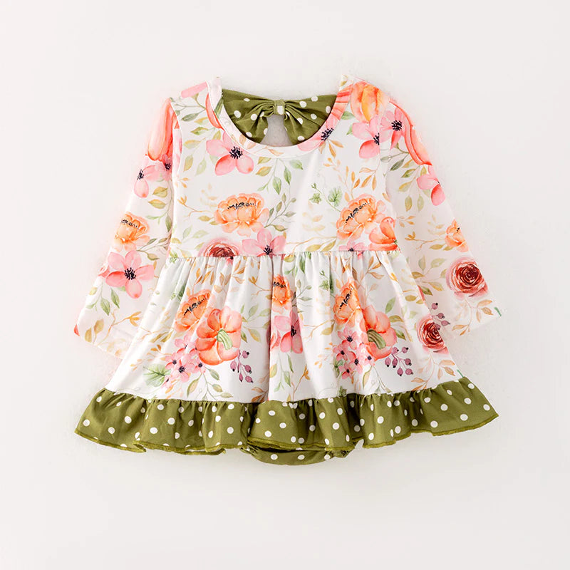 Floral Pumpkin Skirted Bubble