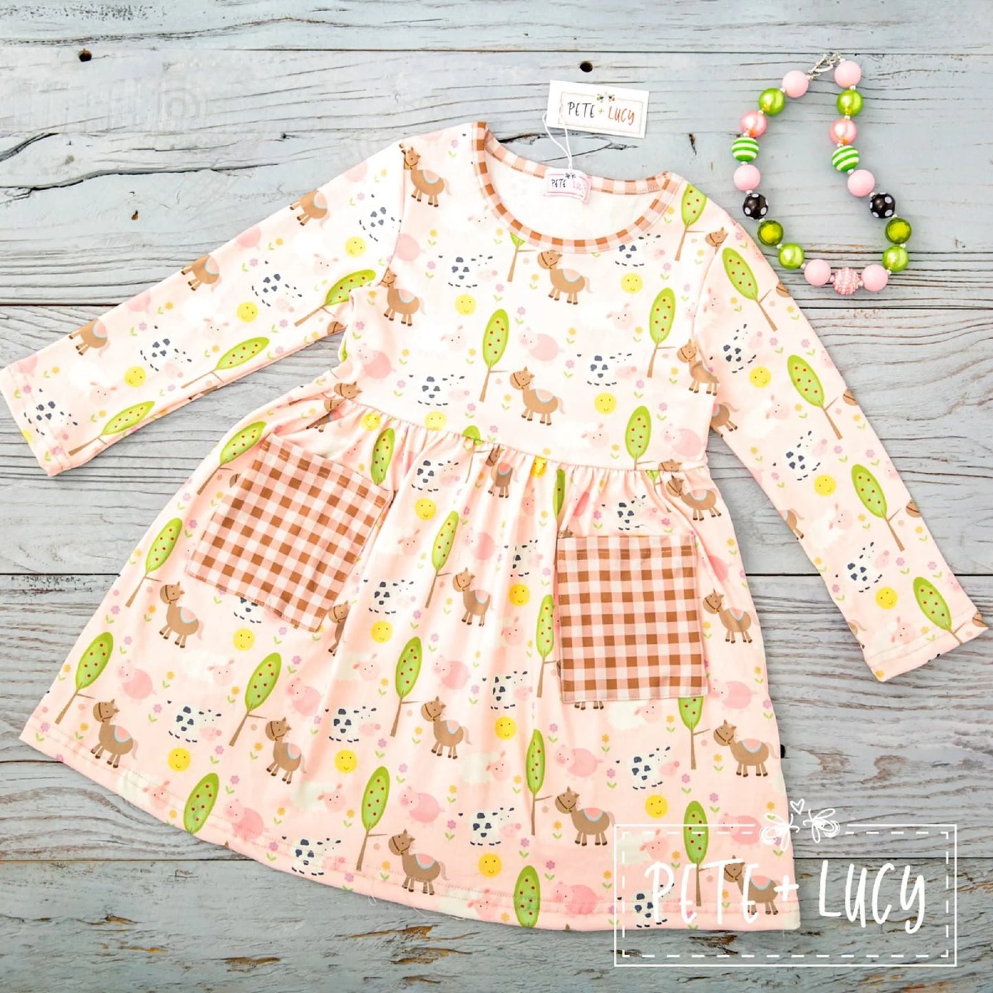Pete & Lucy Fun on the Farm Dress