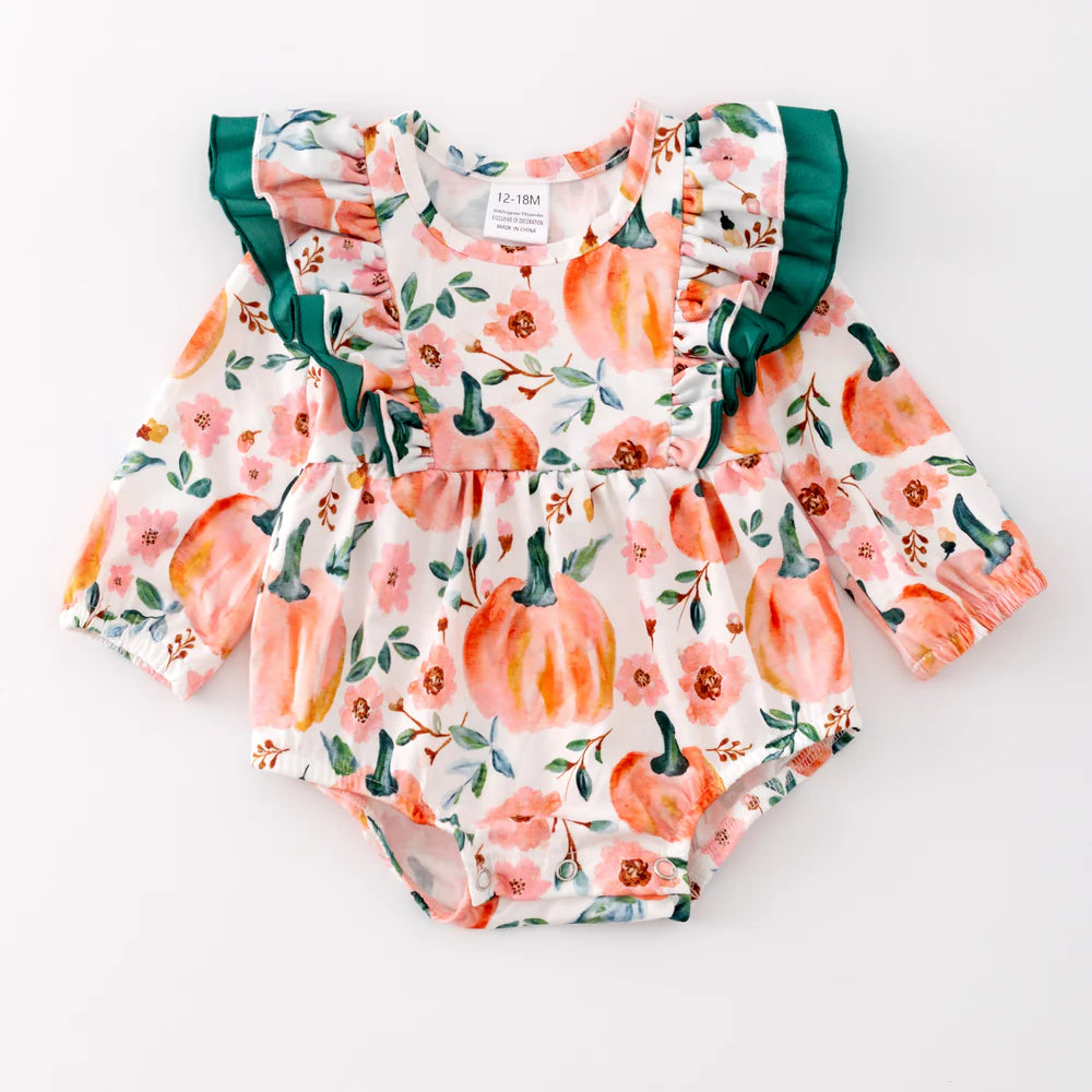 Pumpkin Floral Bubble