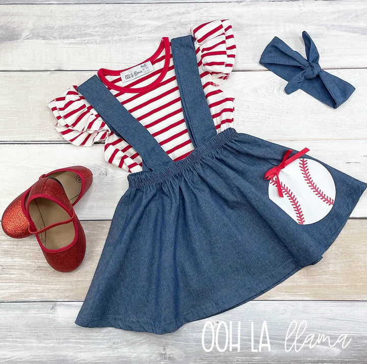 OOH LA Llama Take Me Out To The Ball Game Dress