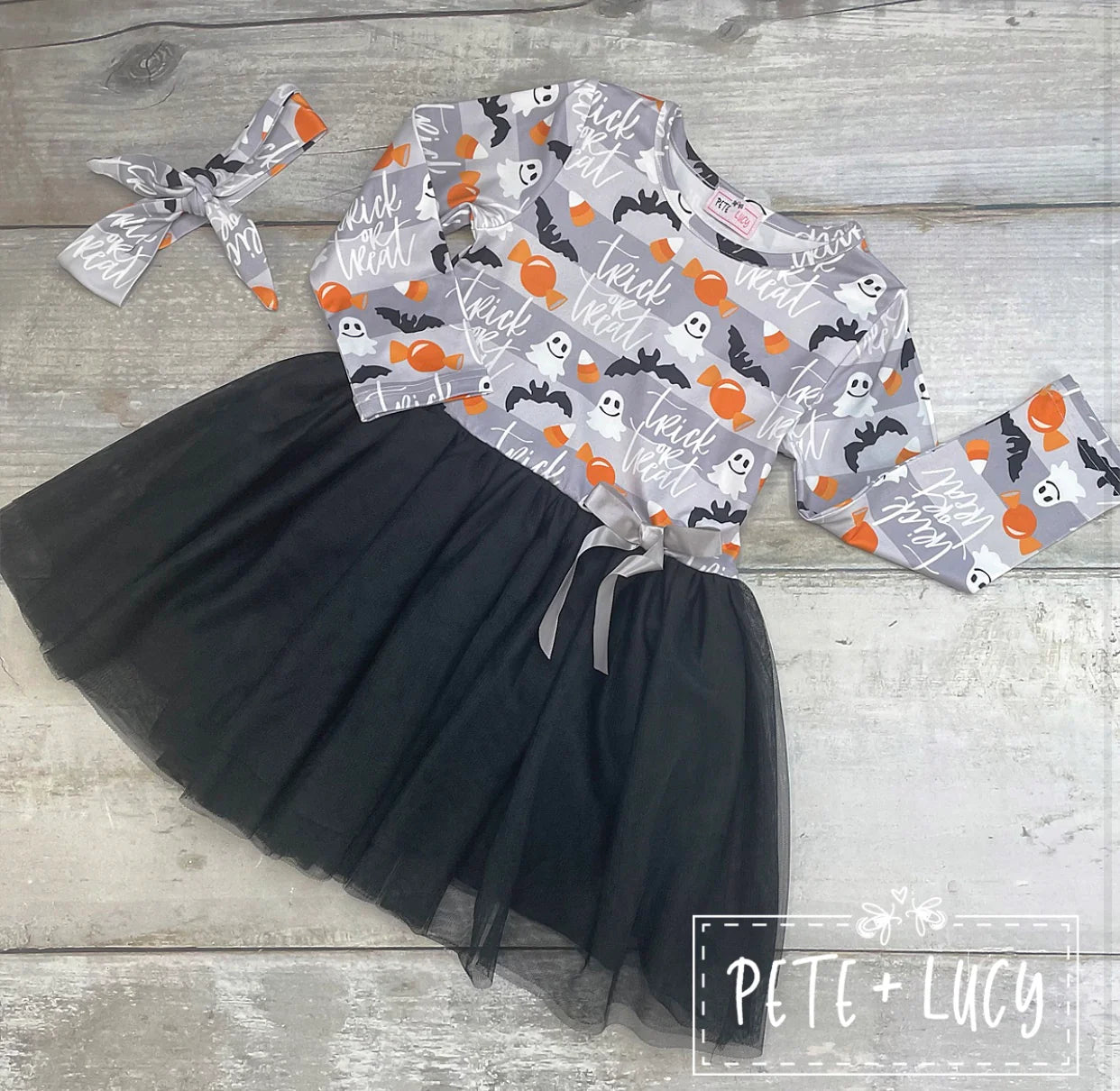Pete & Lucy Trick or Treat Tulle Dress
