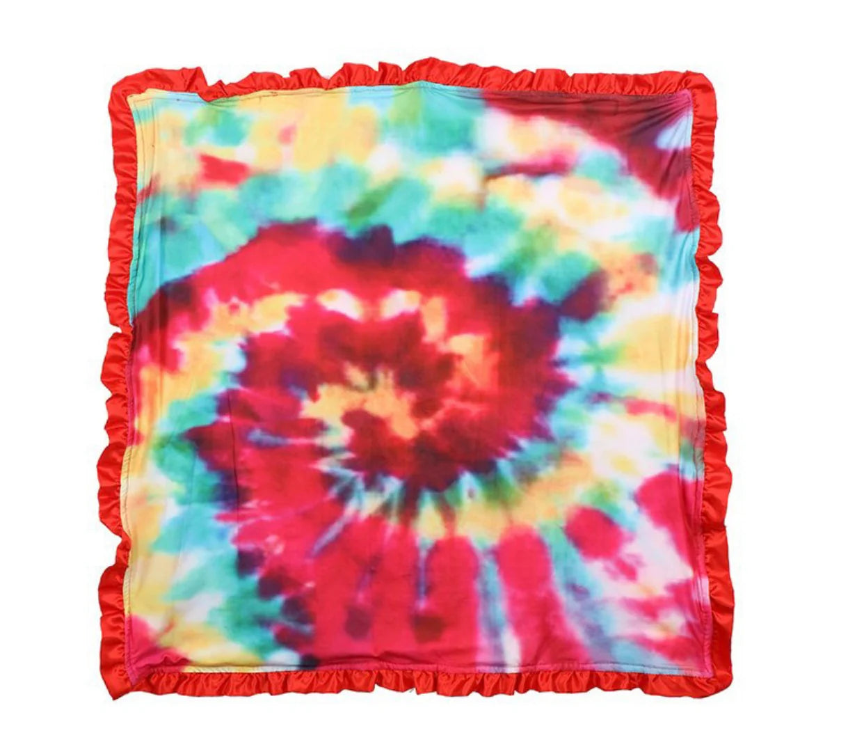 Red Tie Dye Minky Blanket